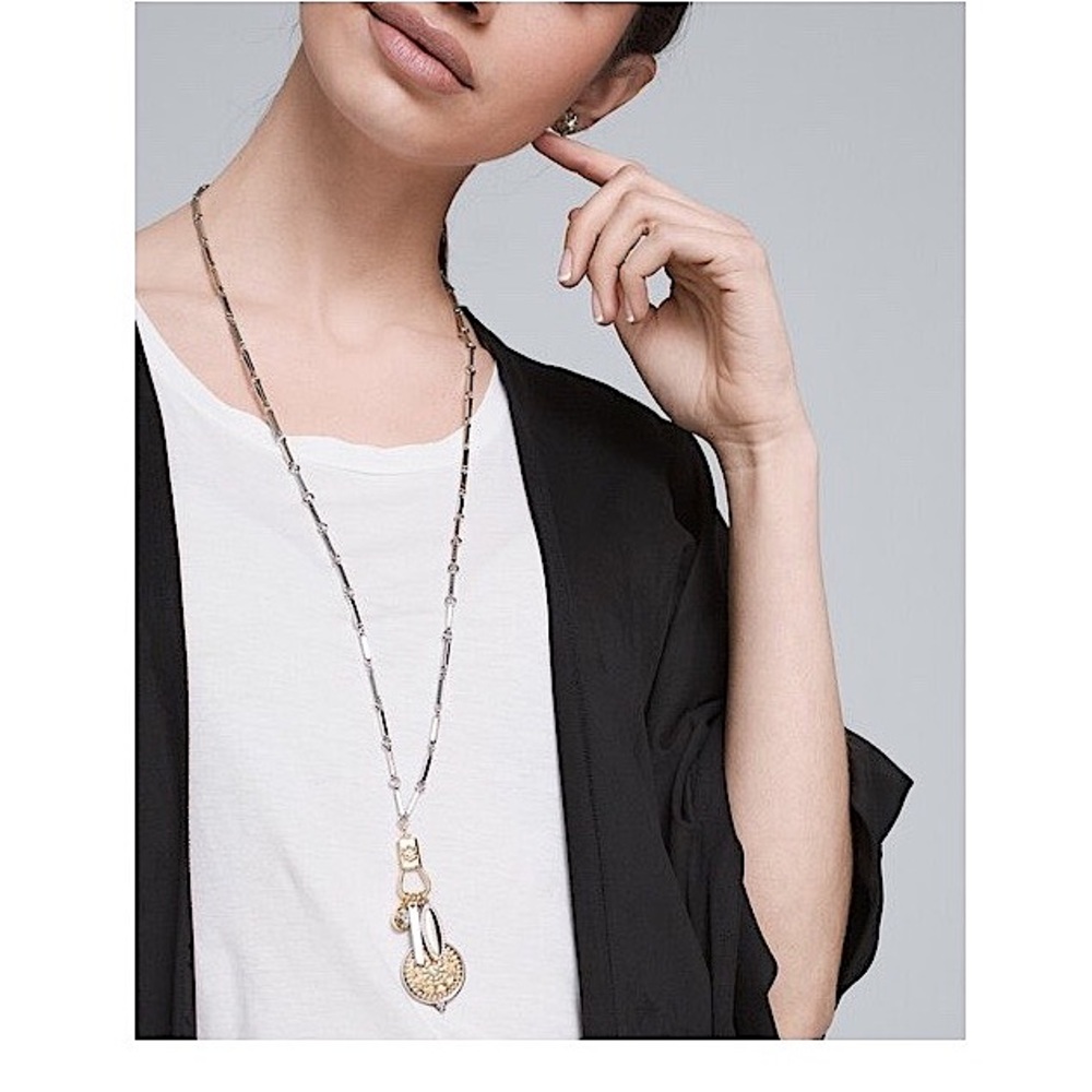 WHBM MIXED METAL CHARM PENDANT